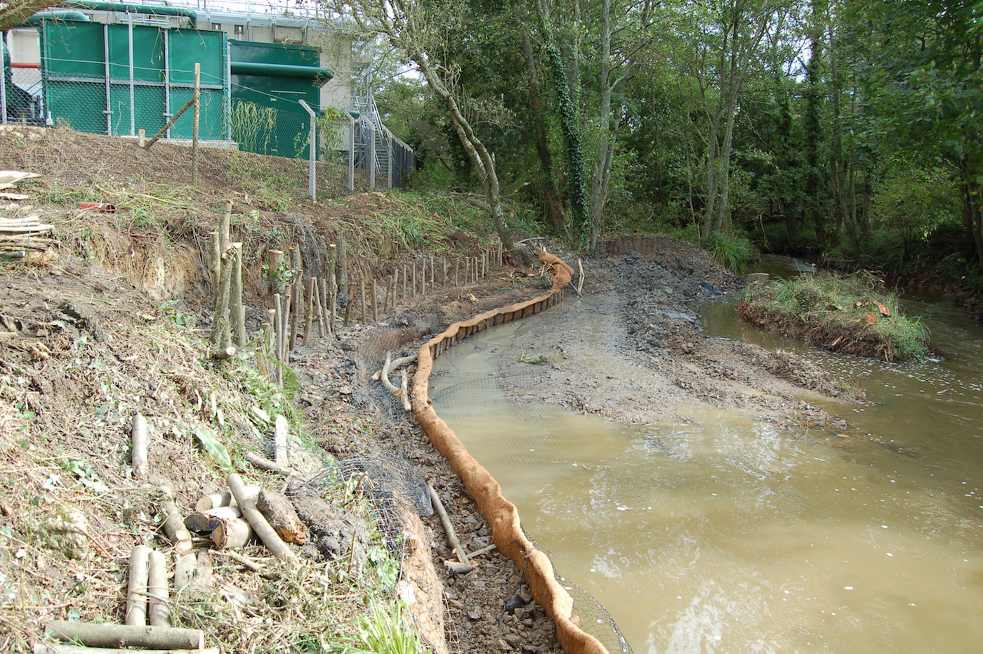 Bio-engineered revetment